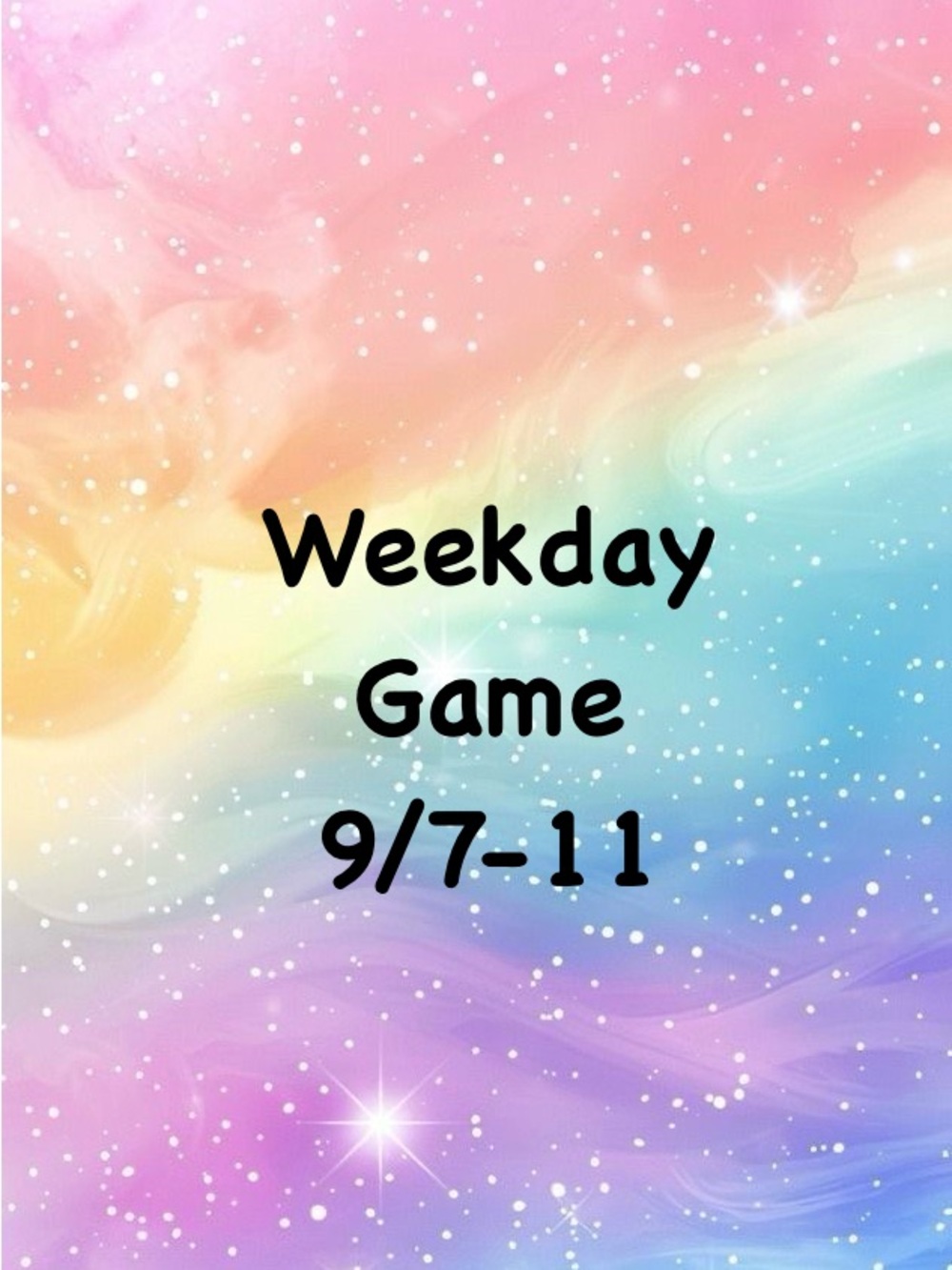 🌈Share w/ Color Weekday Share Game